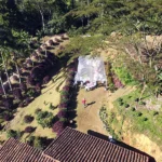 finca cafetera en colombia y casita roja